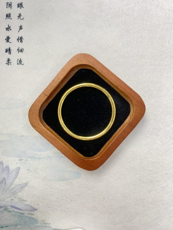 亮面素圈手鐲：圖片 3