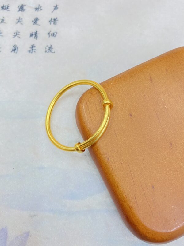 寶寶素圈推拉手鐲：圖片 7